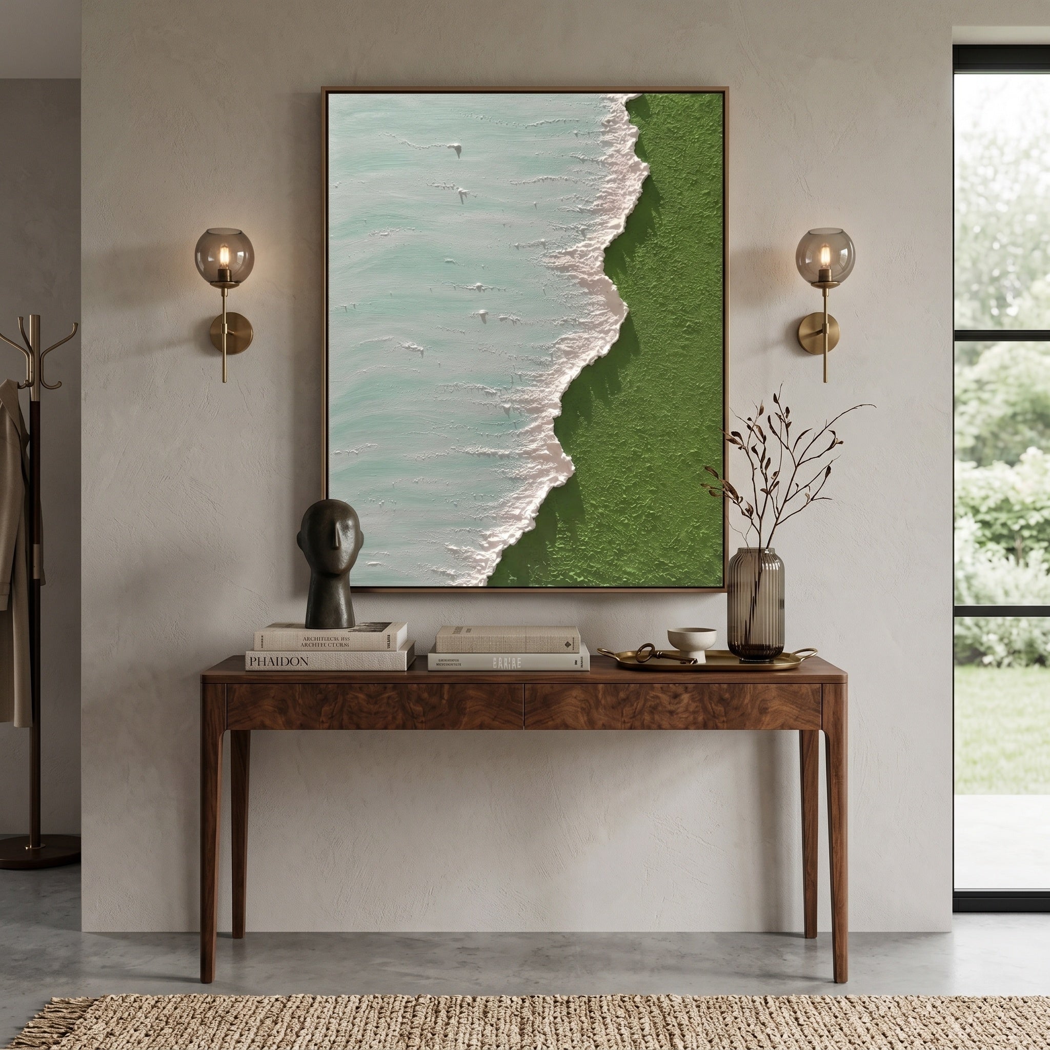 3D Heavy Texture Ocean Relief Painting CZ0171 - Viral Wall Art